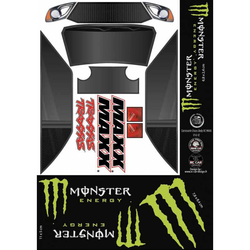 Monster Energy Drink cover partiel MAXX