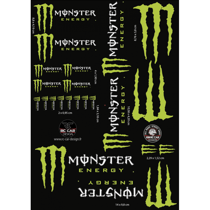 Monster Energy Drink autocollant RC
